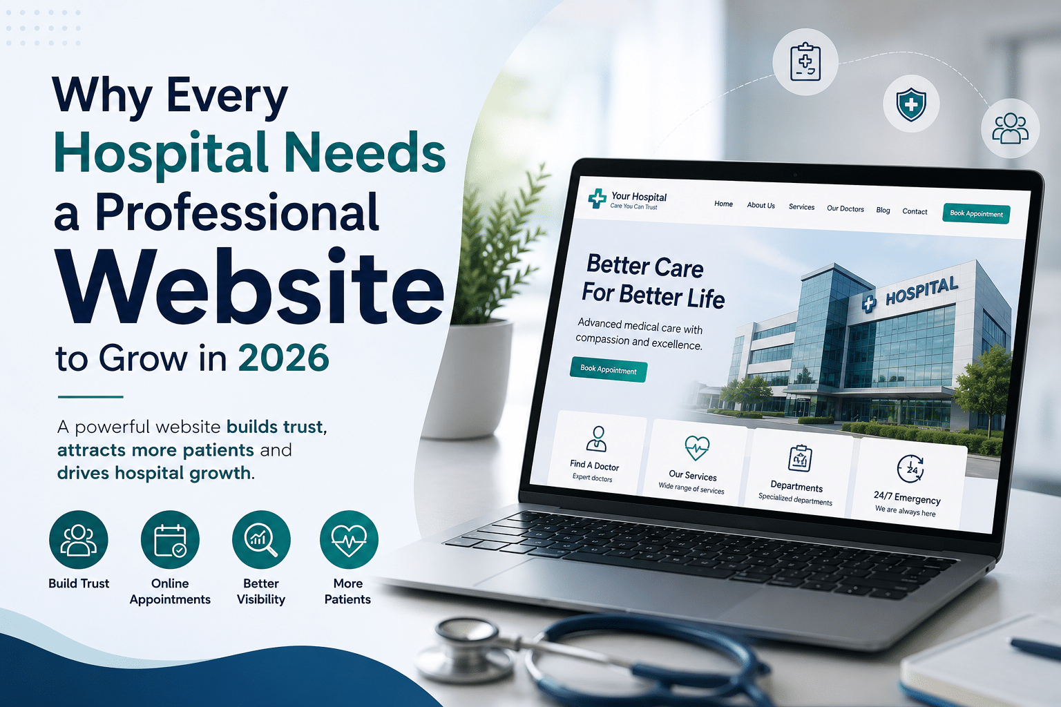 Professional Hospital Website Development in 2026