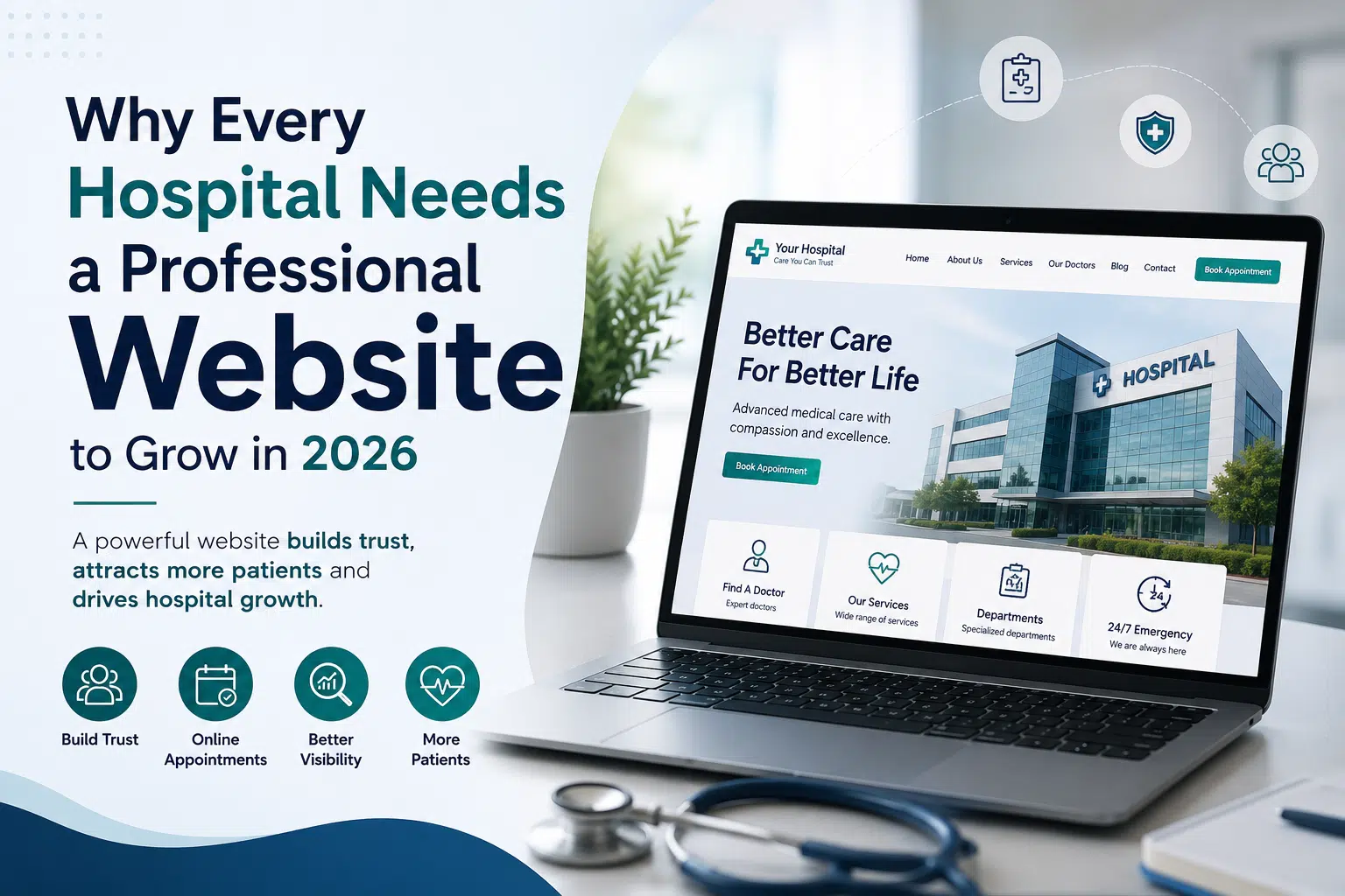 Professional Hospital Website Development in 2026