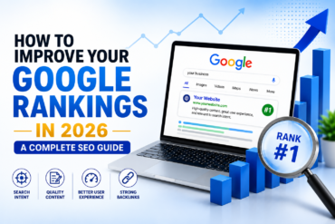 How to improve Google rankings in 2026 using SEO strategies such as search intent, quality content, better user experience, and strong backlinks.